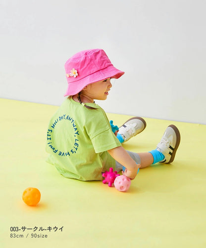 日本童裝 dev!rock 2Way 前後兩著 方便孩子自己換衣服 色彩印花短袖上衣 80-130cm 男童款/女童款 TOPS 夏季