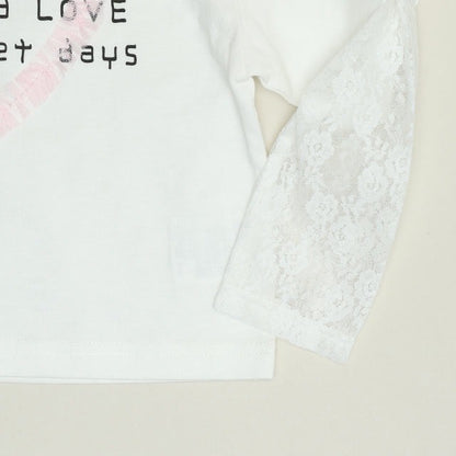 日本童裝 BDL 假兩件蕾絲袖上衣 90-140cm 女童款 夏季 TOPS