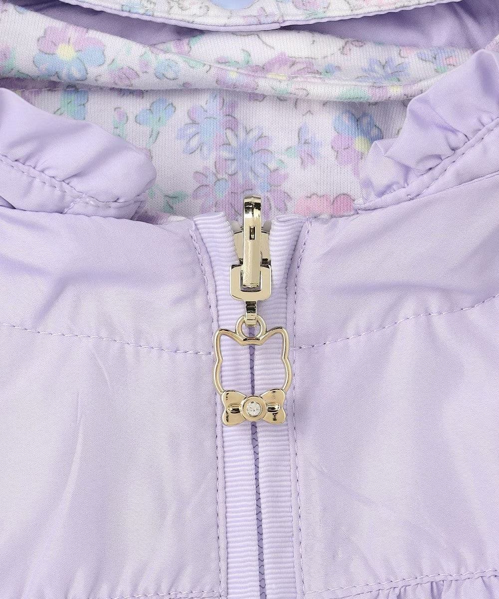 日本童裝 aF#a325 2Way 防水系列 雙面兩著 帽可拆 花邊風褸 100-150cm 女童款 春季 OUTERWEAR