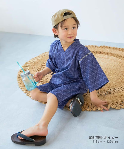 日本童裝 dev!rock 日本甚平 日本和服 90-160cm 男童款 夏季 TOPS PANTS 日本夏祭慶典特輯
