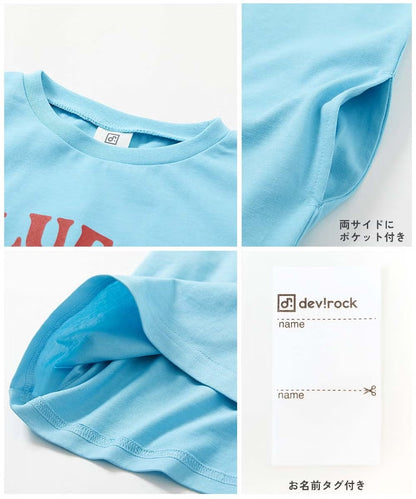 日本童裝 dev!rock 吸汗速乾 接觸冷感涼感 印花背心裙 100-160cm 女童款 夏季 DRESSES