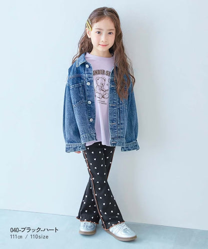 日本童裝 dev!rock 羅紋喇叭褲 100-160cm 女童款 秋季 PANTS