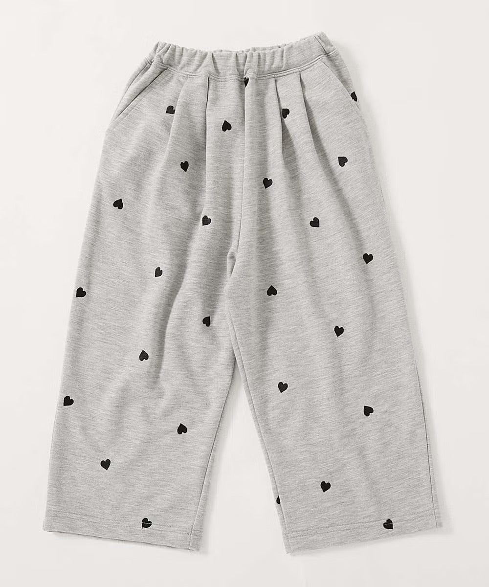 日本童裝 dev!rock 心型刺繡運動褲 100-160cm 女童款 秋季 PANTS