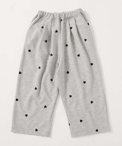 日本童裝 dev!rock 心型刺繡運動褲 100-160cm 女童款 秋季 PANTS