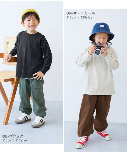 日本童裝 dev!rock 寬鬆版型羅紋袖長袖上衣 80-160cm 男童款/女童款 冬季 TOPS