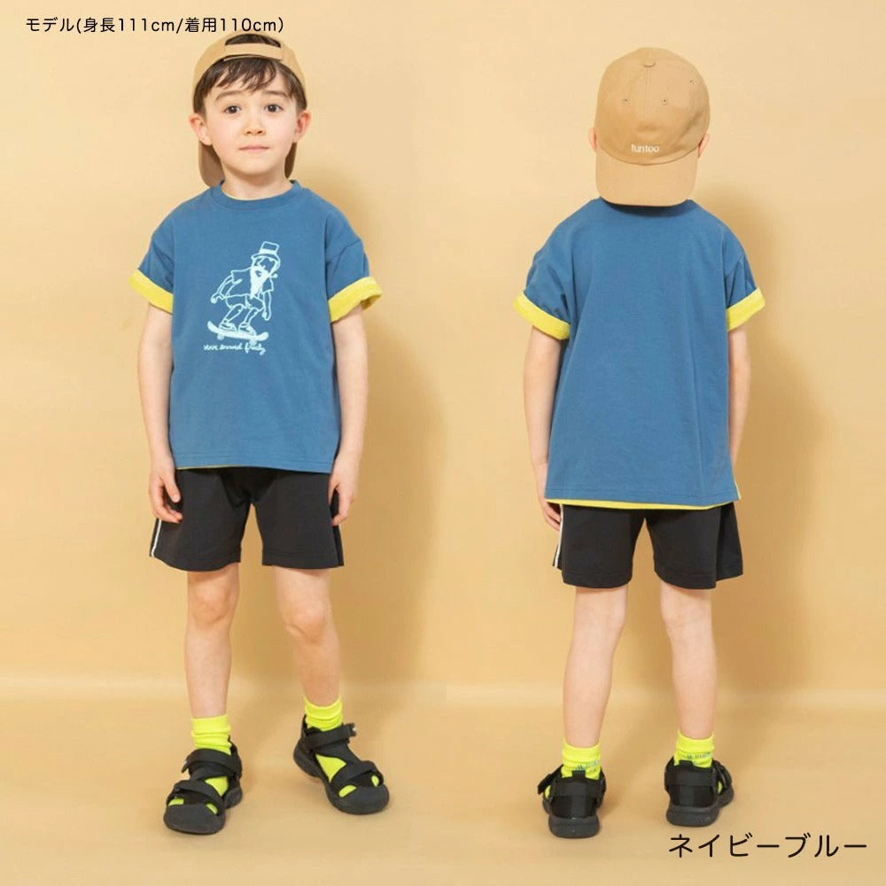 日本童裝 Branshes 印花短袖上衣 90-150cm 男童款 夏季 TOPS