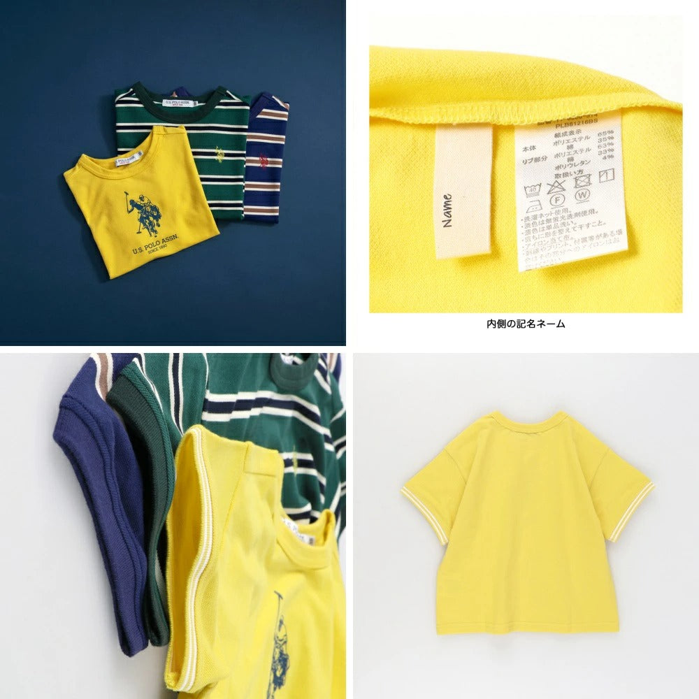 日本童裝 Branshes 【U.S. POLO ASSN.】珠地短袖上衣 90-150cm 男童款 夏季 TOPS