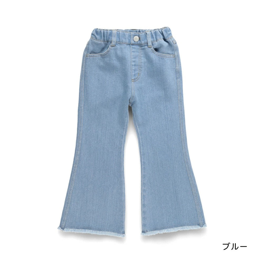 日本童裝 Branshes 流蘇喇叭牛仔褲 90-150cm 女童款 夏季 PANTS