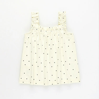 日本童裝 Branshes 接觸冷感 荷葉邊吊帶背心 80-150cm 女童款 夏季 TOPS