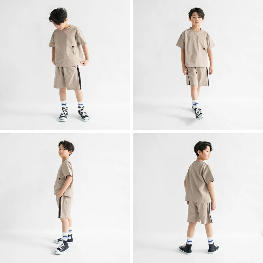 日本童裝 Branshes 速乾系列 抗皺 山系短袖上衣 120-150cm 男童款 夏季 TOPS