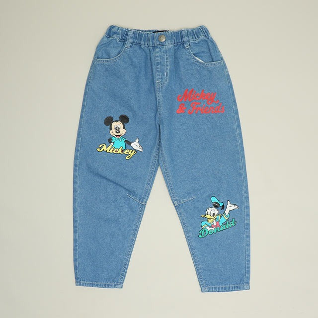 日本童裝 BDL x Disney 牛仔長褲 80-140cm 男童款 夏季 PANTS