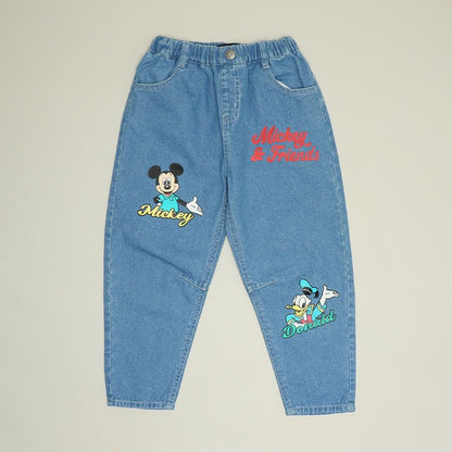 日本童裝 BDL x Disney 牛仔長褲 80-140cm 男童款 夏季 PANTS