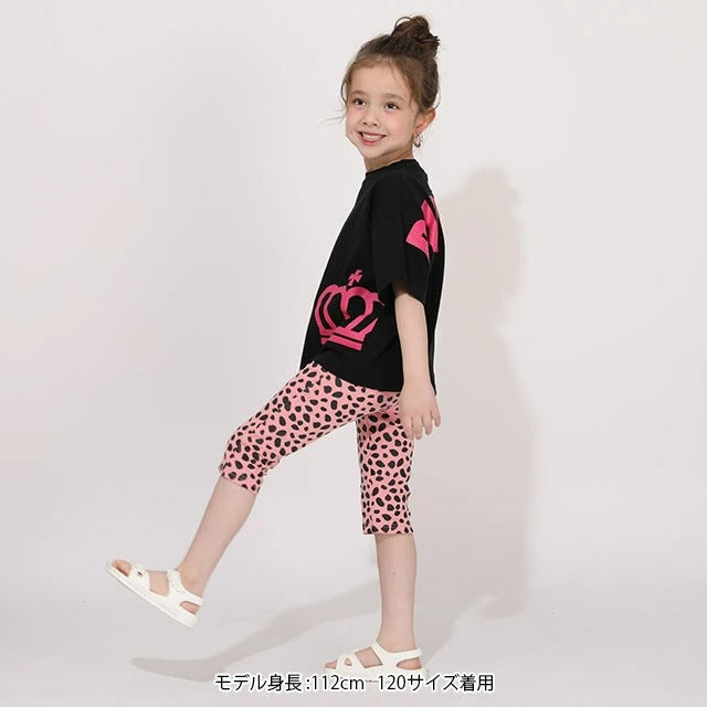 Japanese BDL x Disney parent-child print tops (80-150cm) for boys and girls (summer TOPS) 