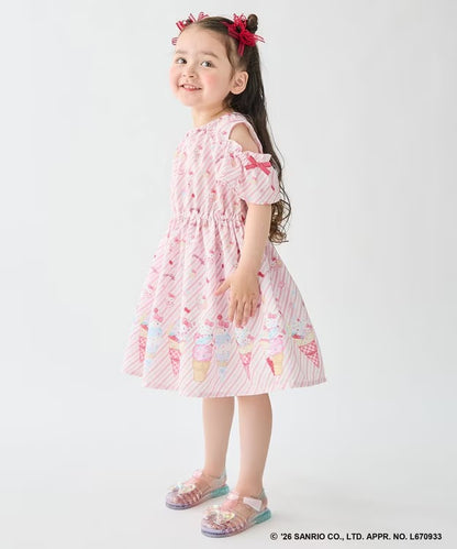 日本童裝 aF#a325 x Sanrio 夢幻連身裙 100-140cm 女童款 夏季 DRESSES