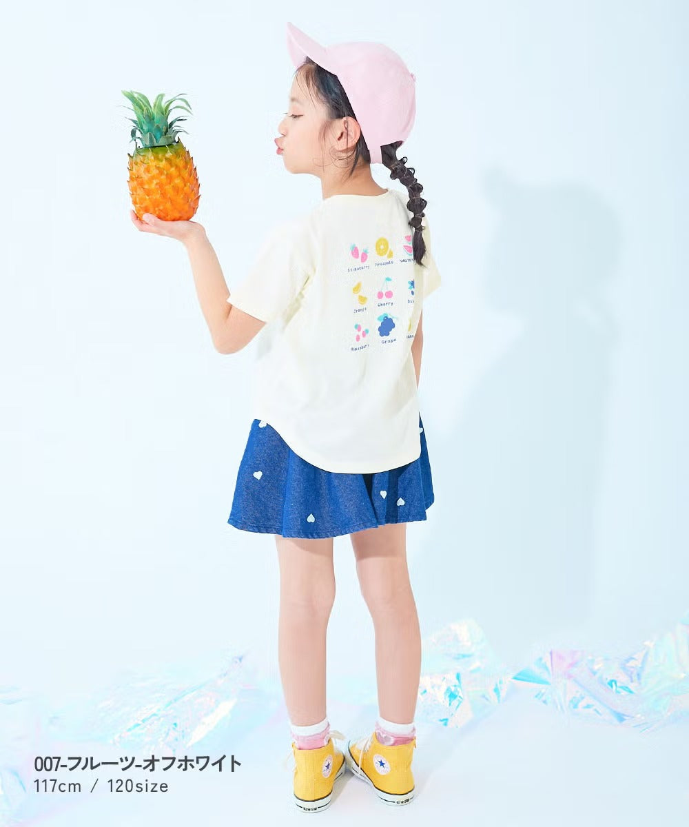 日本童裝 dev!rock 吸汗速乾 接觸冷感涼感 印花上衣 90-160cm 女童款 夏季 TOPS