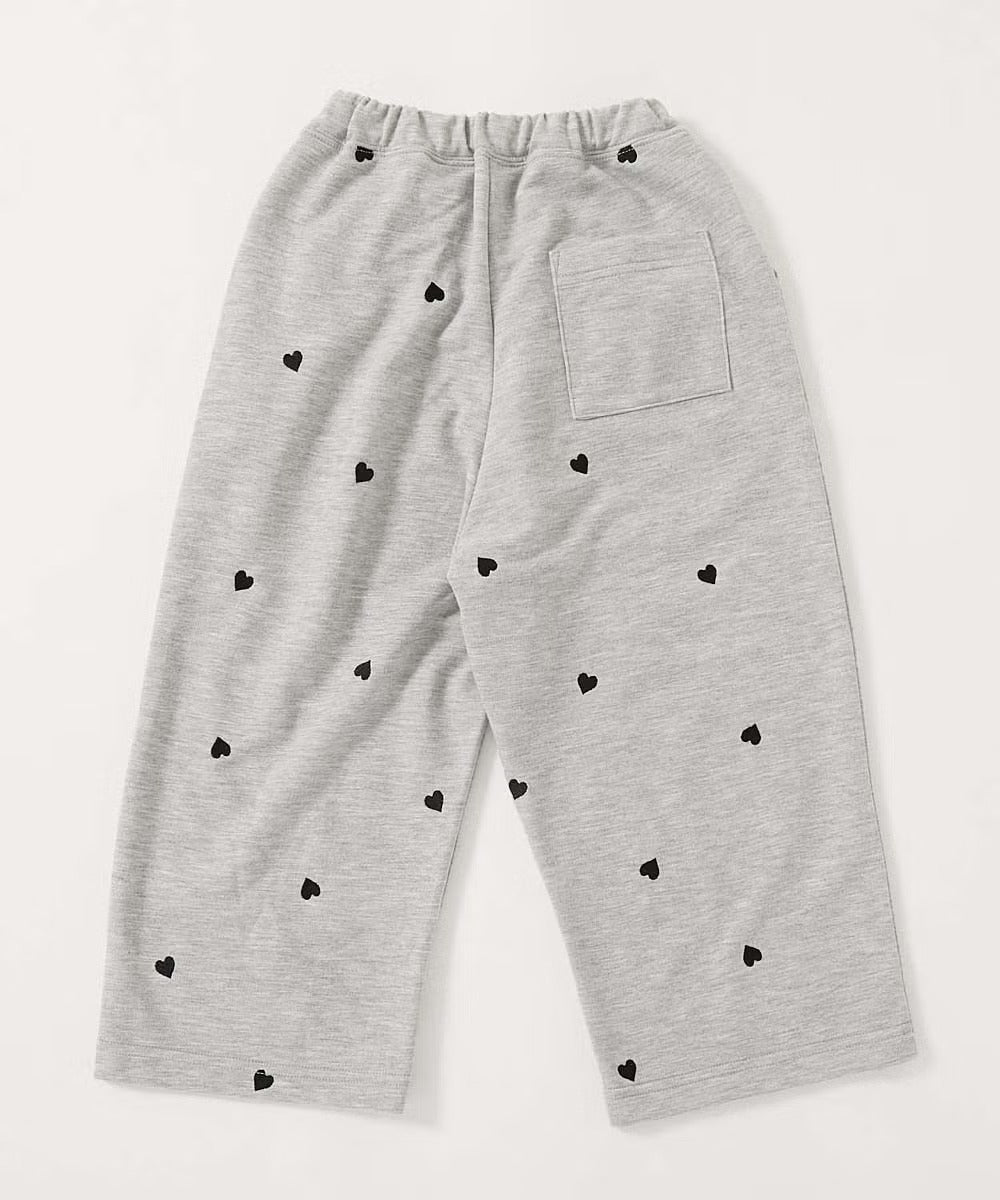 日本童裝 dev!rock 心型刺繡運動褲 100-160cm 女童款 秋季 PANTS