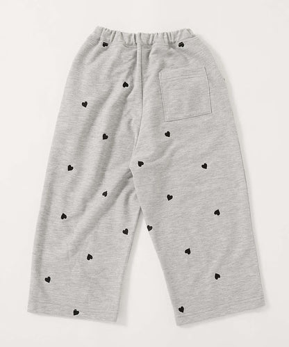 日本童裝 dev!rock 心型刺繡運動褲 100-160cm 女童款 秋季 PANTS