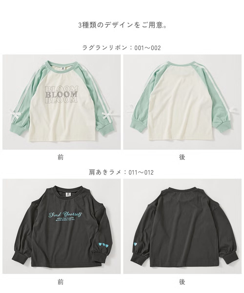 日本童裝 dev!rock 可愛肩袖上衣 100-160cm 女童款 秋季 TOPS