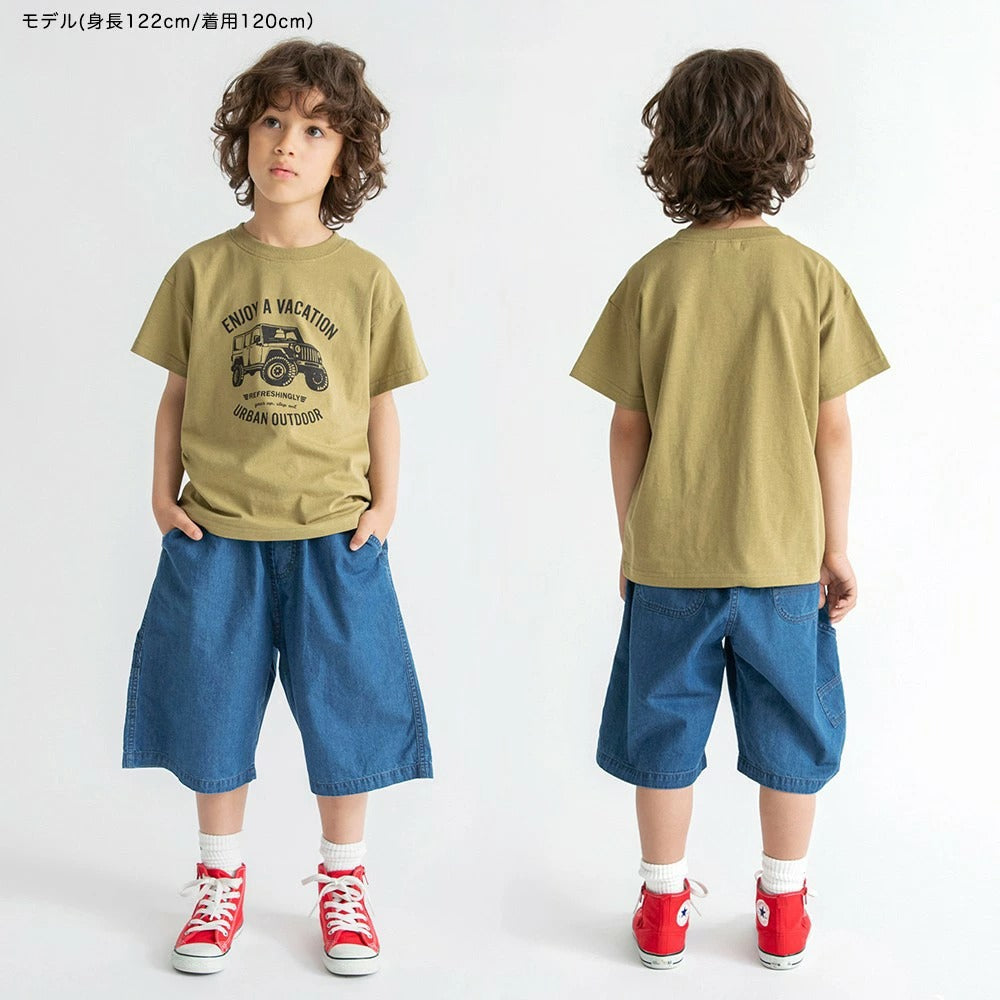日本童裝 Branshes 吸水速乾 印花上衣 80-150cm 男童款 夏季 TOPS