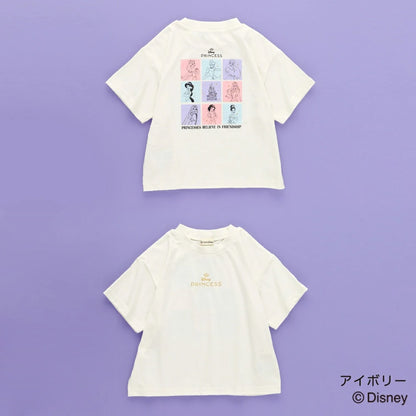 日本童裝 Branshes x Disney 公主印花上衣 100-150cm 女童款 夏季 TOPS