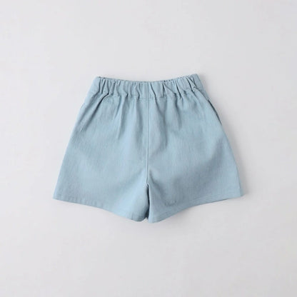 日本童裝 Branshes 純色牛仔短褲 100-150cm 女童款 夏季 PANTS