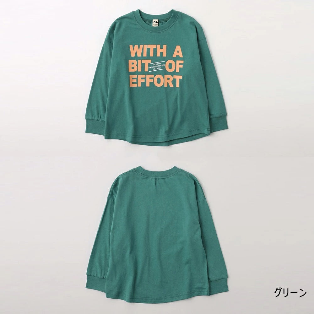 日本童裝 Branshes 寬鬆印花長袖上衣 100-150cm 男童款/女童款 秋季 TOPS