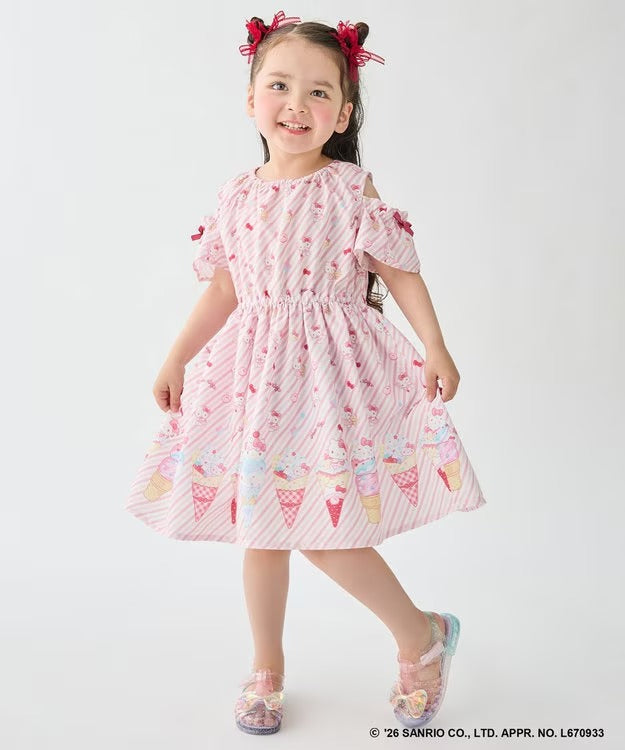 日本童裝 aF#a325 x Sanrio 夢幻連身裙 100-140cm 女童款 夏季 DRESSES
