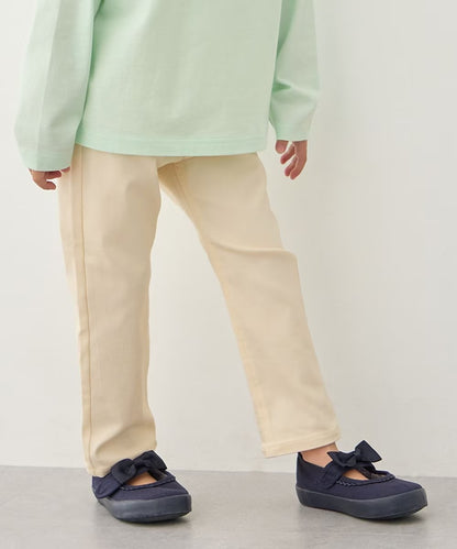 日本童裝 aF#a325 彈力貓咪口袋長褲 100-150cm 女童款 夏季 PANTS