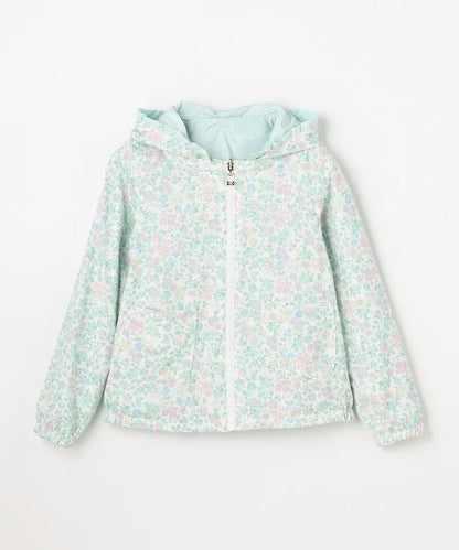 日本童裝 aF#a325 2Way 防水系列 雙面兩著 帽可拆 花邊風褸 100-150cm 女童款 春季 OUTERWEAR