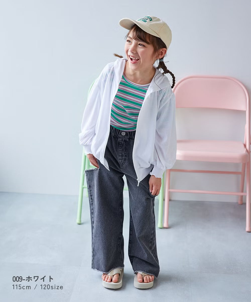 日本童裝 dev!rock 防UV 薄外套 100-160cm 女童款 夏季 OUTERWEAR