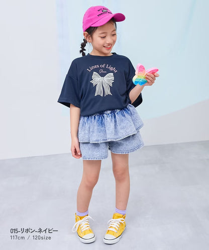 日本童裝 dev!rock 吸汗速乾 接觸冷感涼感 印花上衣 100-160cm 女童款 夏季 TOPS