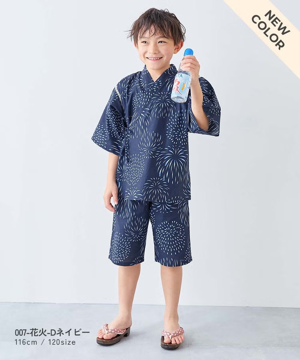 日本童裝 dev!rock 日本甚平 日本和服 90-160cm 男童款 夏季 TOPS PANTS 日本夏祭慶典特輯