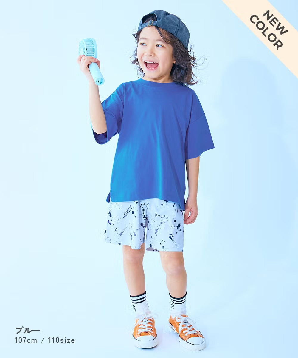 日本童裝 dev!rock 吸汗速乾 接觸冷感 淨色上衣 90-160cm 男童款/女童款 夏季 TOPS