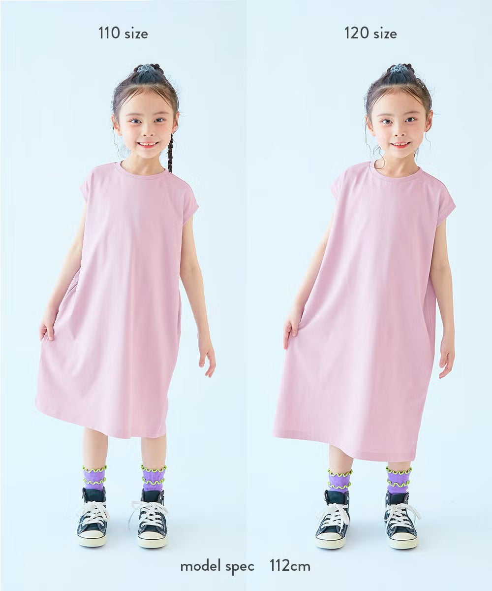 日本童裝 dev!rock 吸汗速乾 接觸冷感涼感 印花背心裙 100-160cm 女童款 夏季 DRESSES