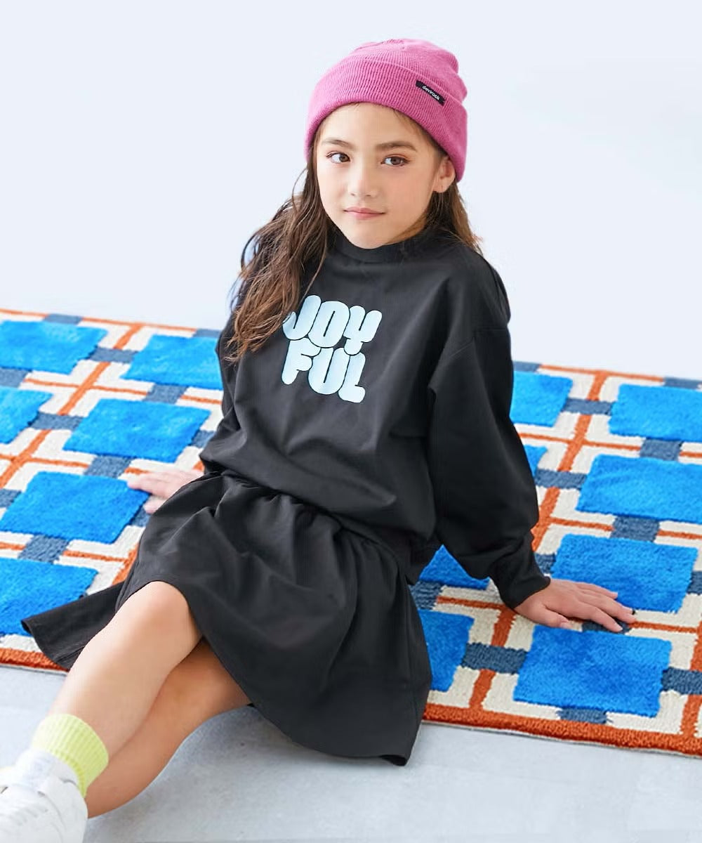 日本童裝 dev!rock 吸水速乾 抗起毛球 抗縮水 抗皺 兩件套裝 100-160cm 女童款 秋季 TOPS SKIRTS