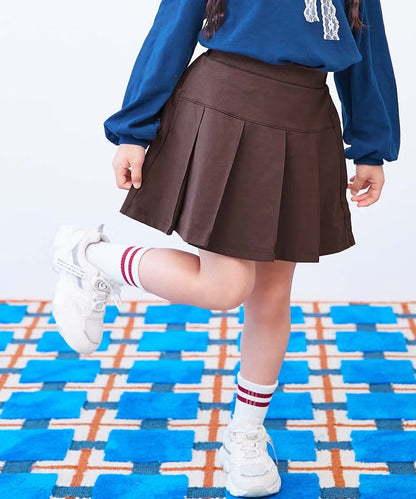 日本童裝 dev!rock 吸水速乾 抗起毛球 抗縮水 抗皺 百摺短裙 100-160cm 女童款 秋季 SKIRTS