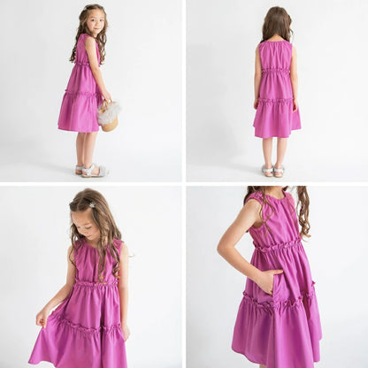 日本童裝 Branshes 接觸冷感 背心連身裙 80-150cm 女童款 夏季 DRESSES