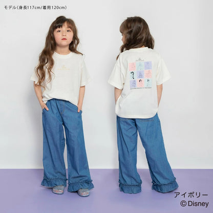 日本童裝 Branshes x Disney 公主印花上衣 100-150cm 女童款 夏季 TOPS