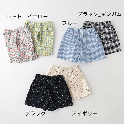日本童裝 Branshes 滿印休閒短褲 100-150cm 女童款 夏季 PANTS