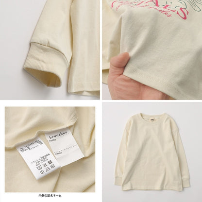 日本童裝 Branshes 印花長袖上衣 100-160cm 女童款 秋季 TOPS