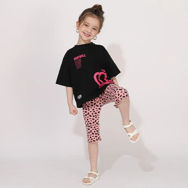 Japanese BDL x Disney parent-child print tops (80-150cm) for boys and girls (summer TOPS) 