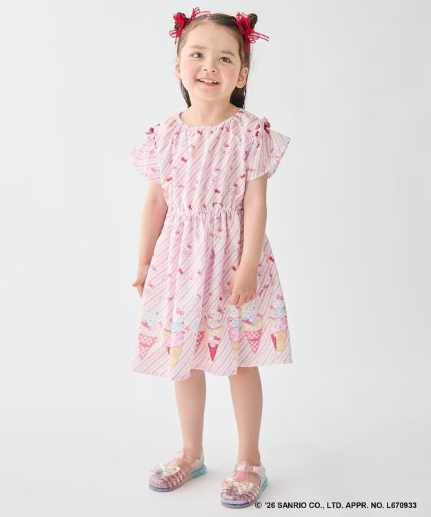 日本童裝 aF#a325 x Sanrio 夢幻連身裙 100-140cm 女童款 夏季 DRESSES