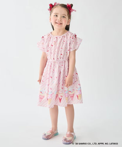 日本童裝 aF#a325 x Sanrio 夢幻連身裙 100-140cm 女童款 夏季 DRESSES