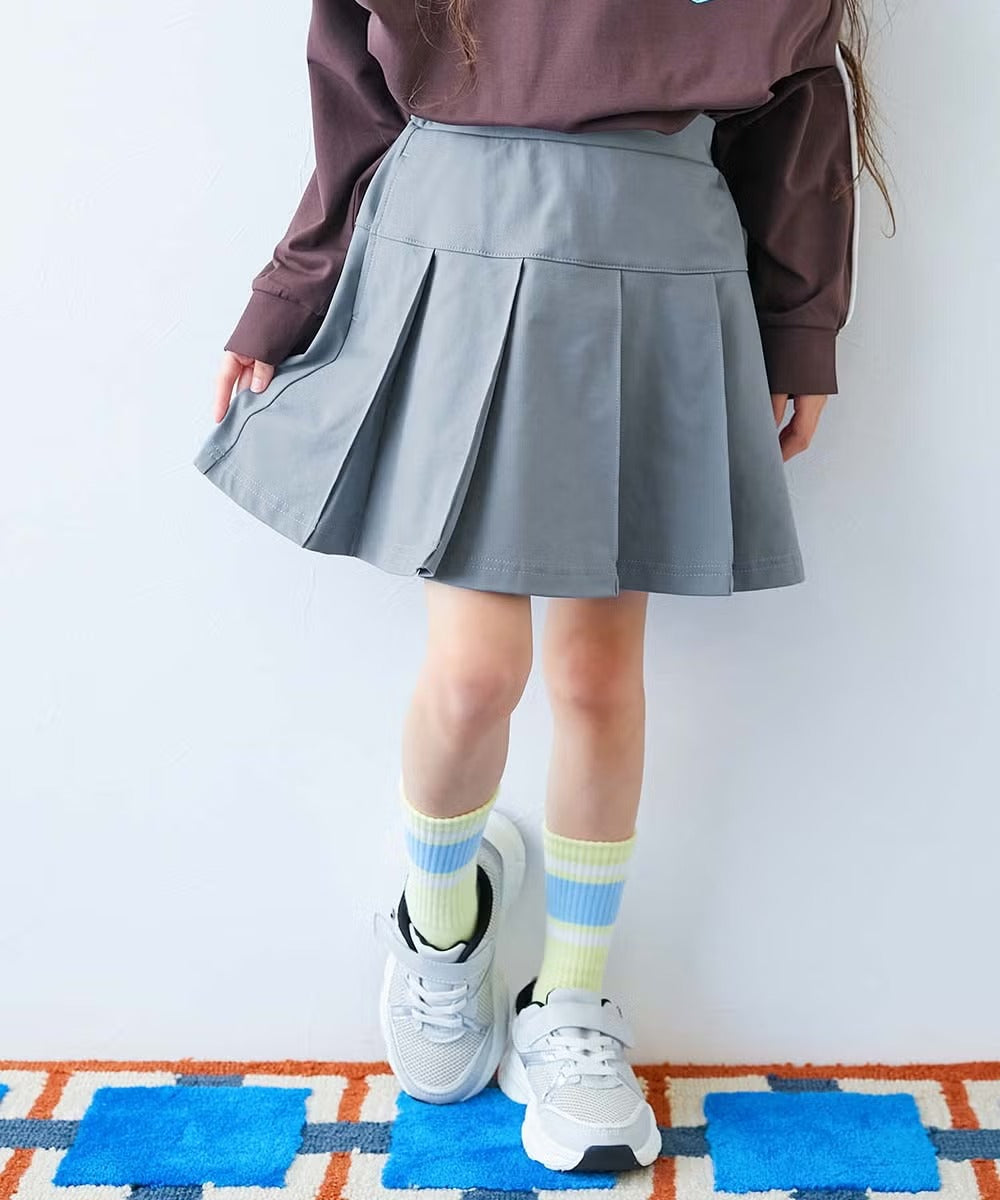 日本童裝 dev!rock 吸水速乾 抗起毛球 抗縮水 抗皺 百摺短裙 100-160cm 女童款 秋季 SKIRTS