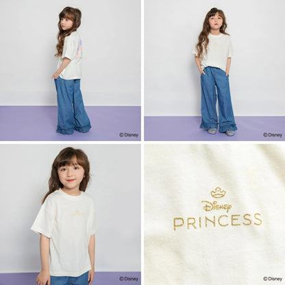 日本童裝 Branshes x Disney 公主印花上衣 100-150cm 女童款 夏季 TOPS
