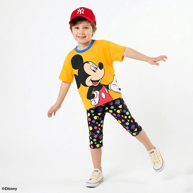 Japanese BDL x Disney parent-child print tops (80-150cm) for boys and girls (summer TOPS) 