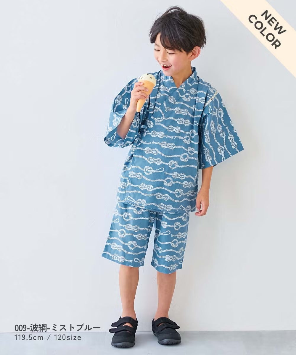 日本童裝 dev!rock 日本甚平 日本和服 90-160cm 男童款 夏季 TOPS PANTS 日本夏祭慶典特輯