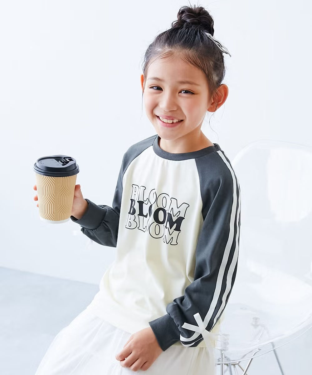 日本童裝 dev!rock 可愛肩袖上衣 100-160cm 女童款 秋季 TOPS
