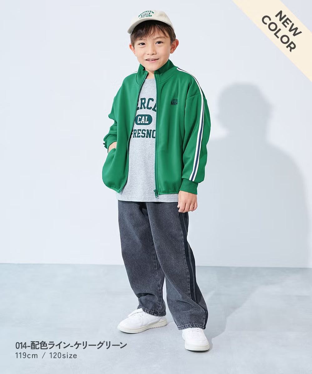 日本童裝 dev!rock 側條紋運動外套 100-160cm 男童款/女童款 秋季 OUTERWEAR