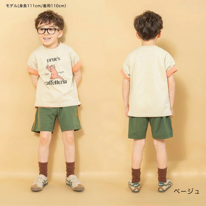 日本童裝 Branshes 印花短袖上衣 90-150cm 男童款 夏季 TOPS